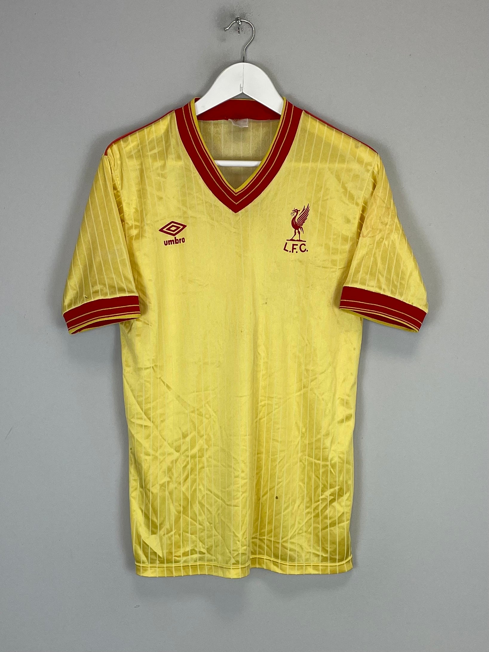 1984/85 LIVERPOOL #10 AWAY SHIRT (M) UMBRO