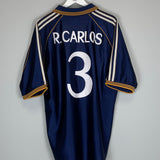 1998/00 REAL MADRID R.CARLOS #3 AWAY SHIRT (XL) ADIDAS