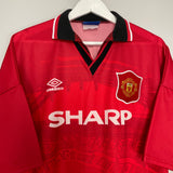 1994/96 MANCHESTER UNITED CANTONA #7 HOME SHIRT (XXL) UMBRO