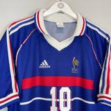 1998/00 FRANCE ZIDANE #10 HOME SHIRT (L) ADIDAS