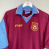 1997/98 WEST HAM HOME SHIRT (L) PONY