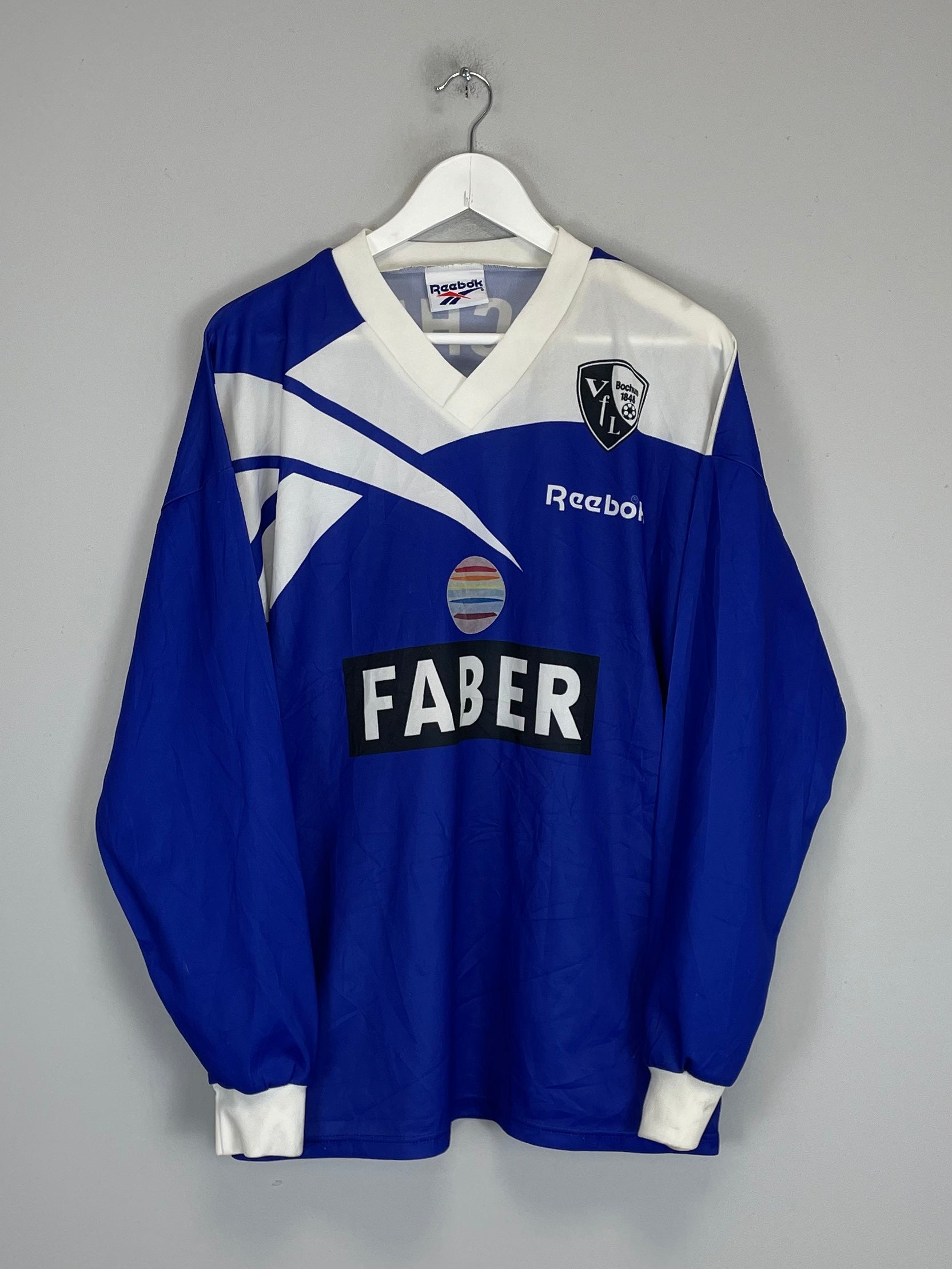 1995/96 VFL BOCHUM L/S HOME SHIRT (L) REEBOK