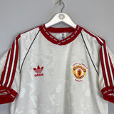 1991 MANCHESTER UNITED ECWC AWAY SHIRT (L) ADIDAS