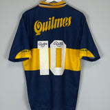 1995/96 BOCA JUNIORS #10 HOME SHIRT (L) OLAN