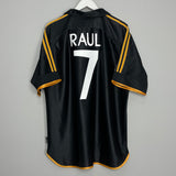 1998/99 REAL MADRID RAUL #7 AWAY SHIRT (XL) ADIDAS