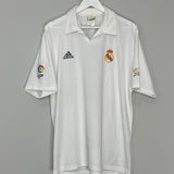 2001/02 REAL MADRID ZIDANE #5 *CENTENARY* HOME SHIRT (L) ADIDAS