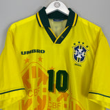 1994 BRAZIL RIVALDO #10 HOME SHIRT (XL) UMBRO