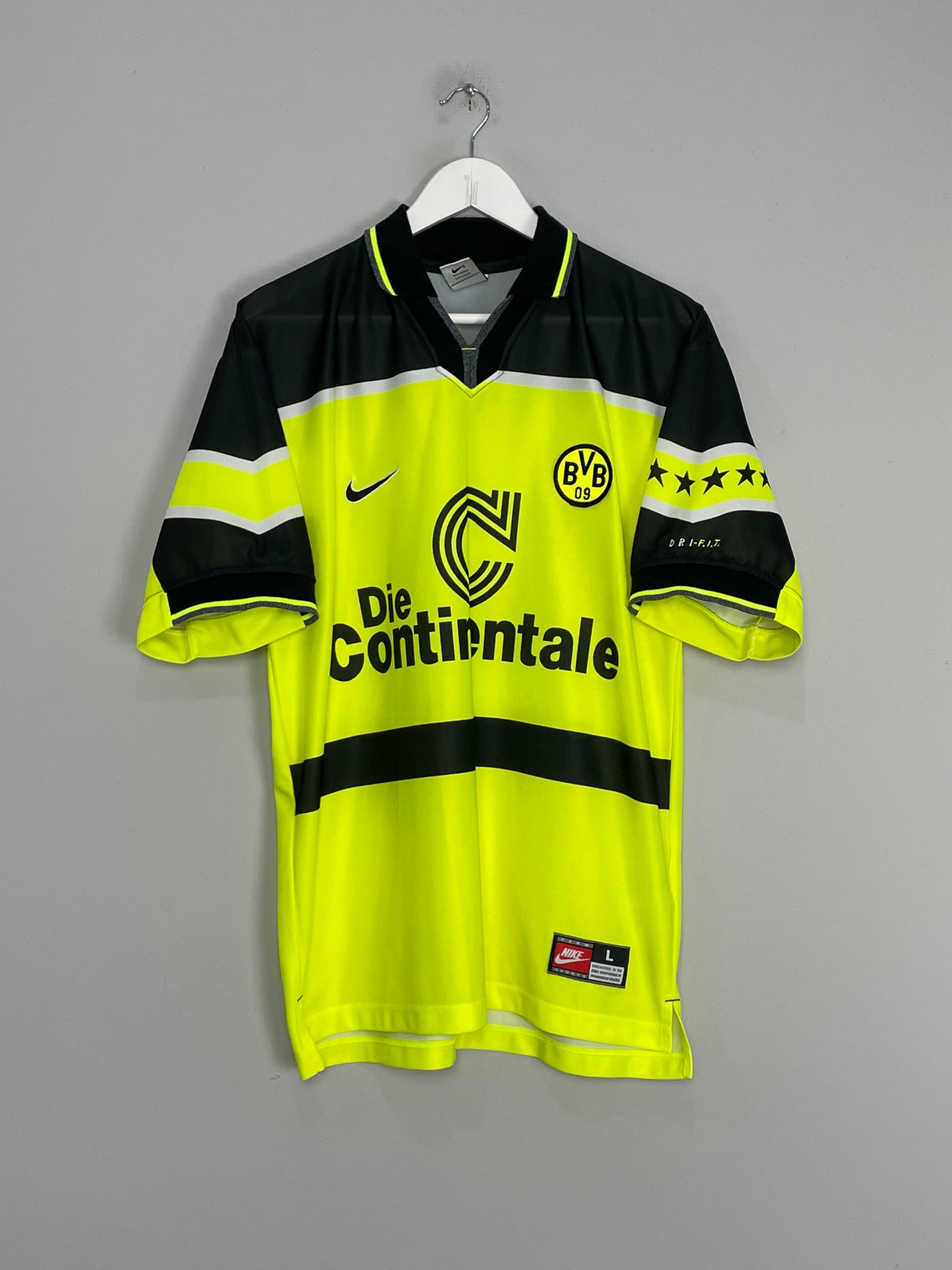 1997/98 DORTMUND HOME SHIRT (L) NIKE