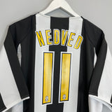 2004/05 JUVENTUS NEDVED #11 *BNWT* HOME SHIRT (XL) NIKE