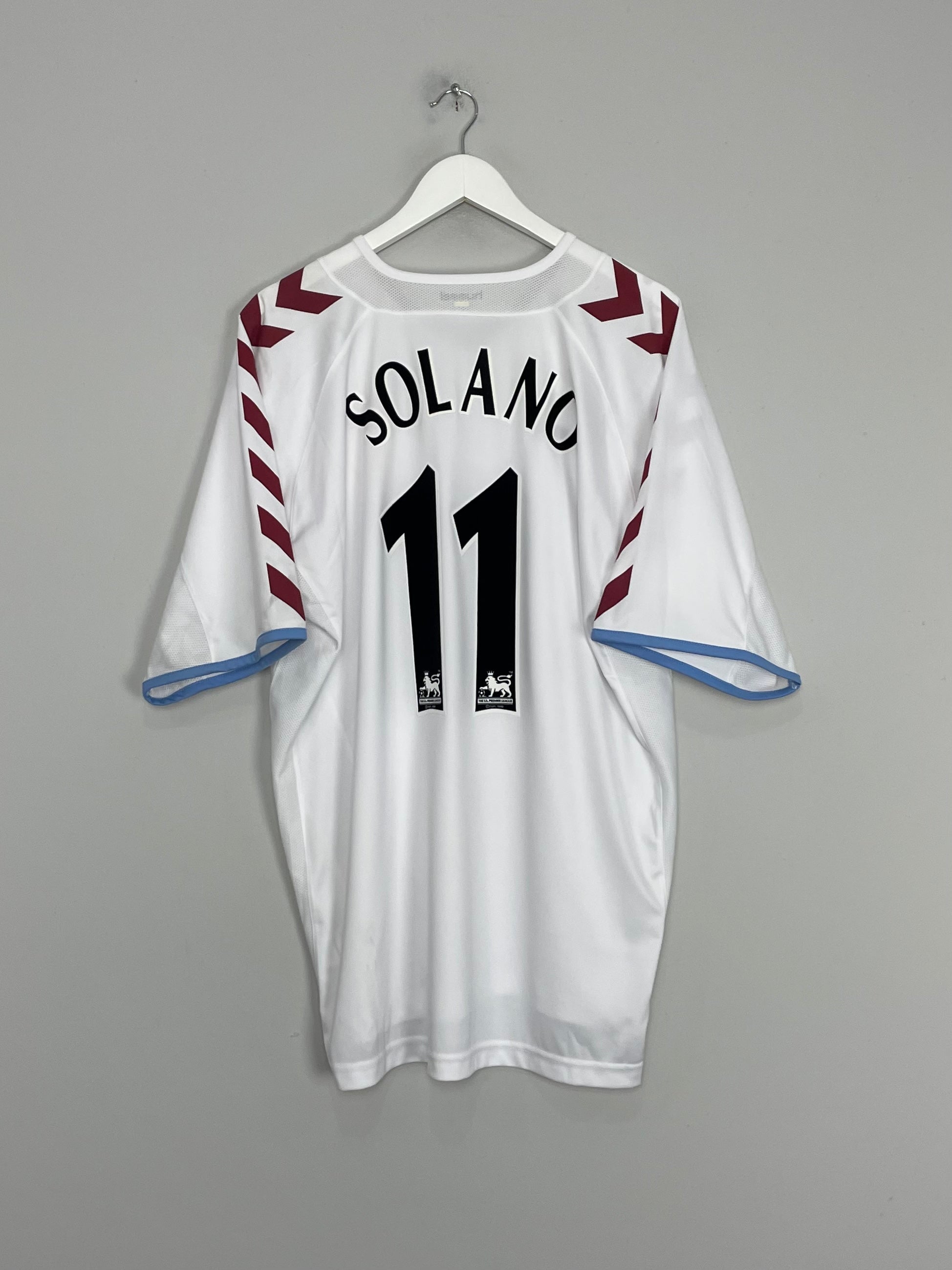 2004/05 ASTON VILLA SOLANO #11 AWAY SHIRT (XXL) HUMMEL