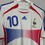 2006/07 FRANCE ZIDANE #10 AWAY SHIRT (L) ADIDAS