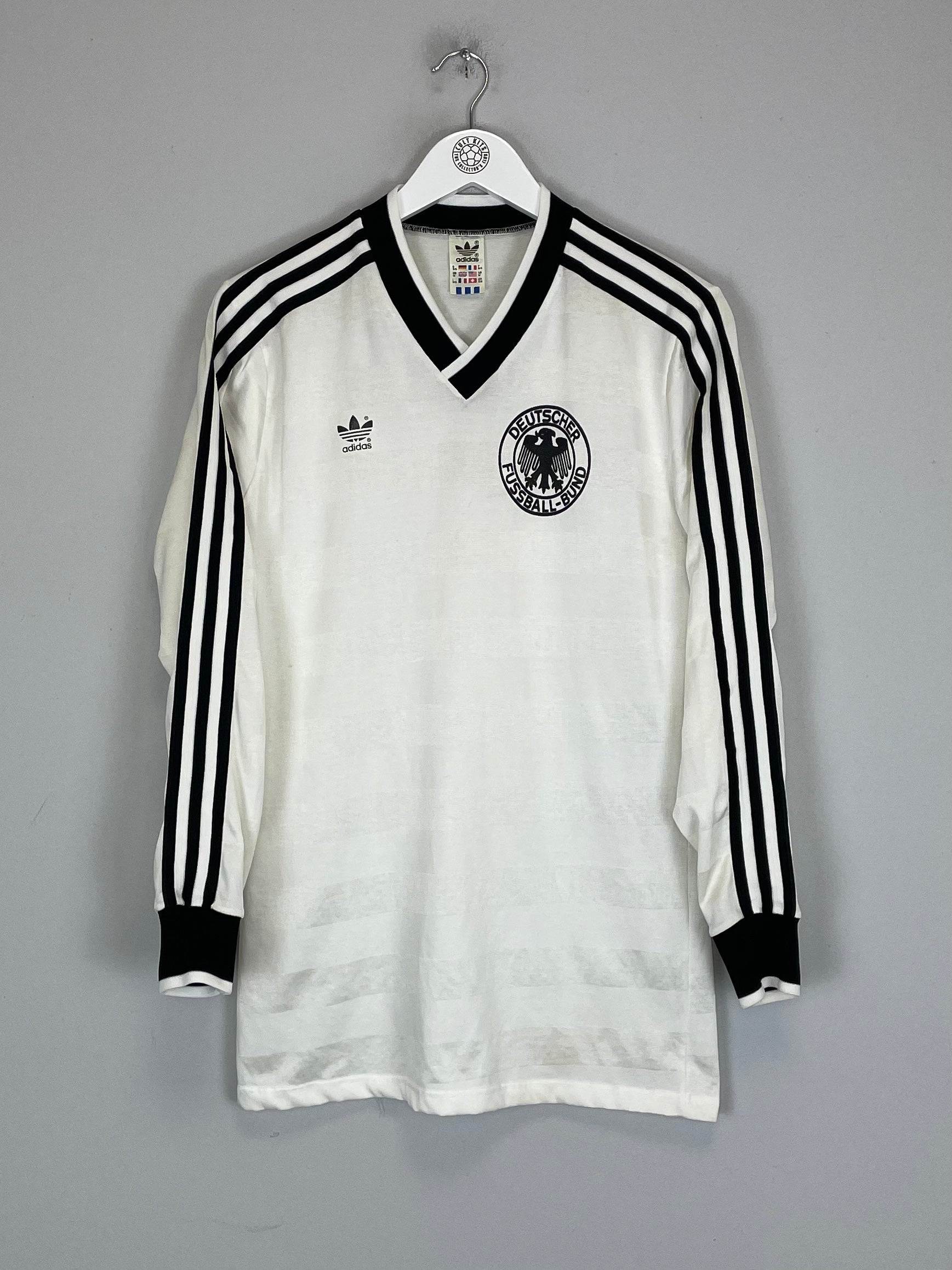 1984/86 GERMANY L/S HOME SHIRT (M) ADIDAS