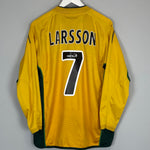 2002/03 CELTIC LARSSON #7 L/S AWAY SHIRT (L) UMBRO