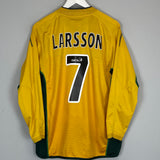 2002/03 CELTIC LARSSON #7 L/S AWAY SHIRT (L) UMBRO