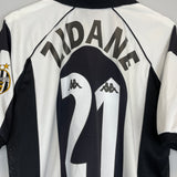 1997/98 JUVENTUS ZIDANE #21 HOME SHIRT (XL) KAPPA