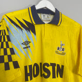 1991/95 TOTTENHAM AWAY SHIRT (XL) UMBRO