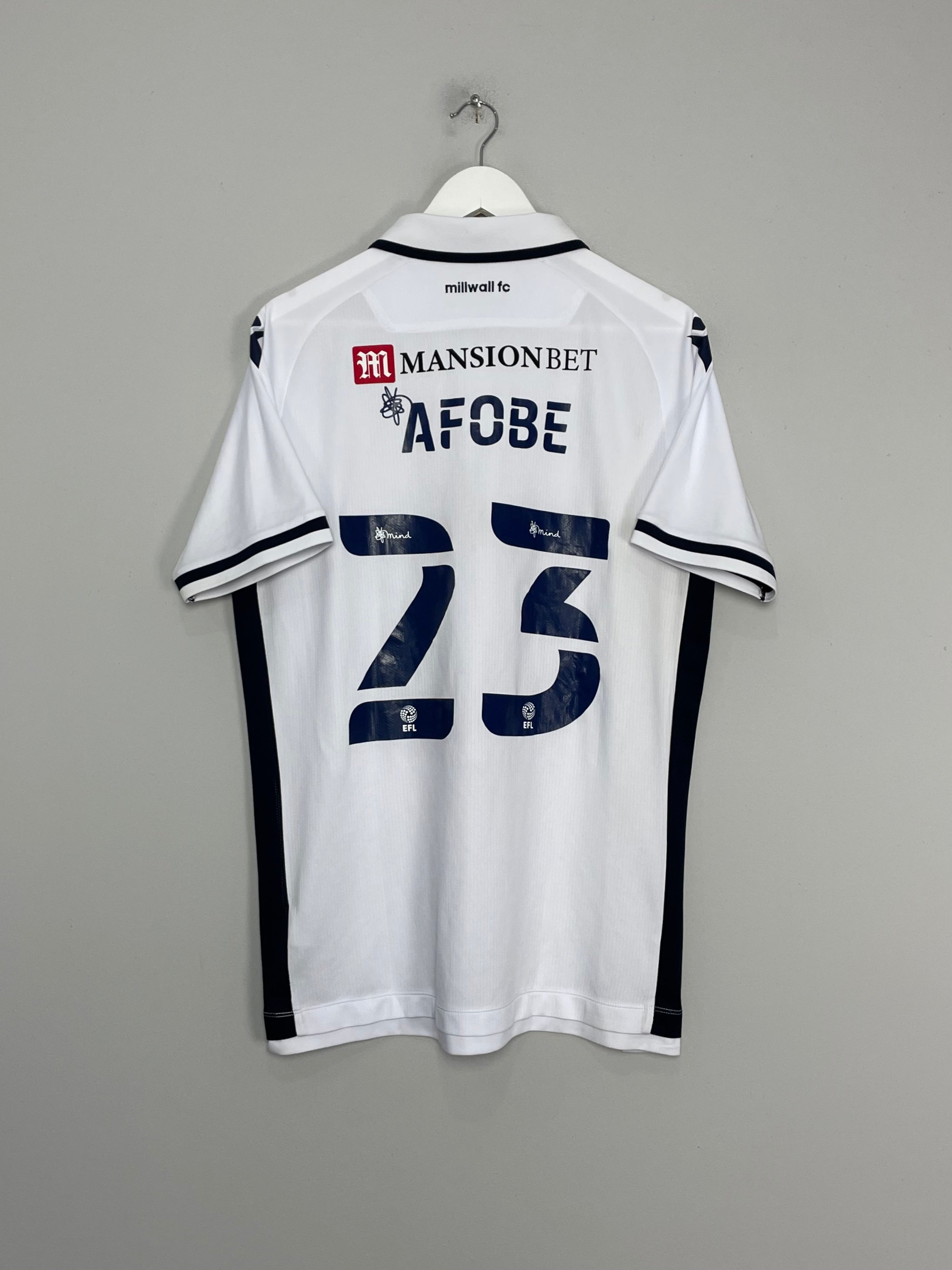 2021/22 MILLWALL AFOBE #23 AWAY SHIRT (XL) MACRON