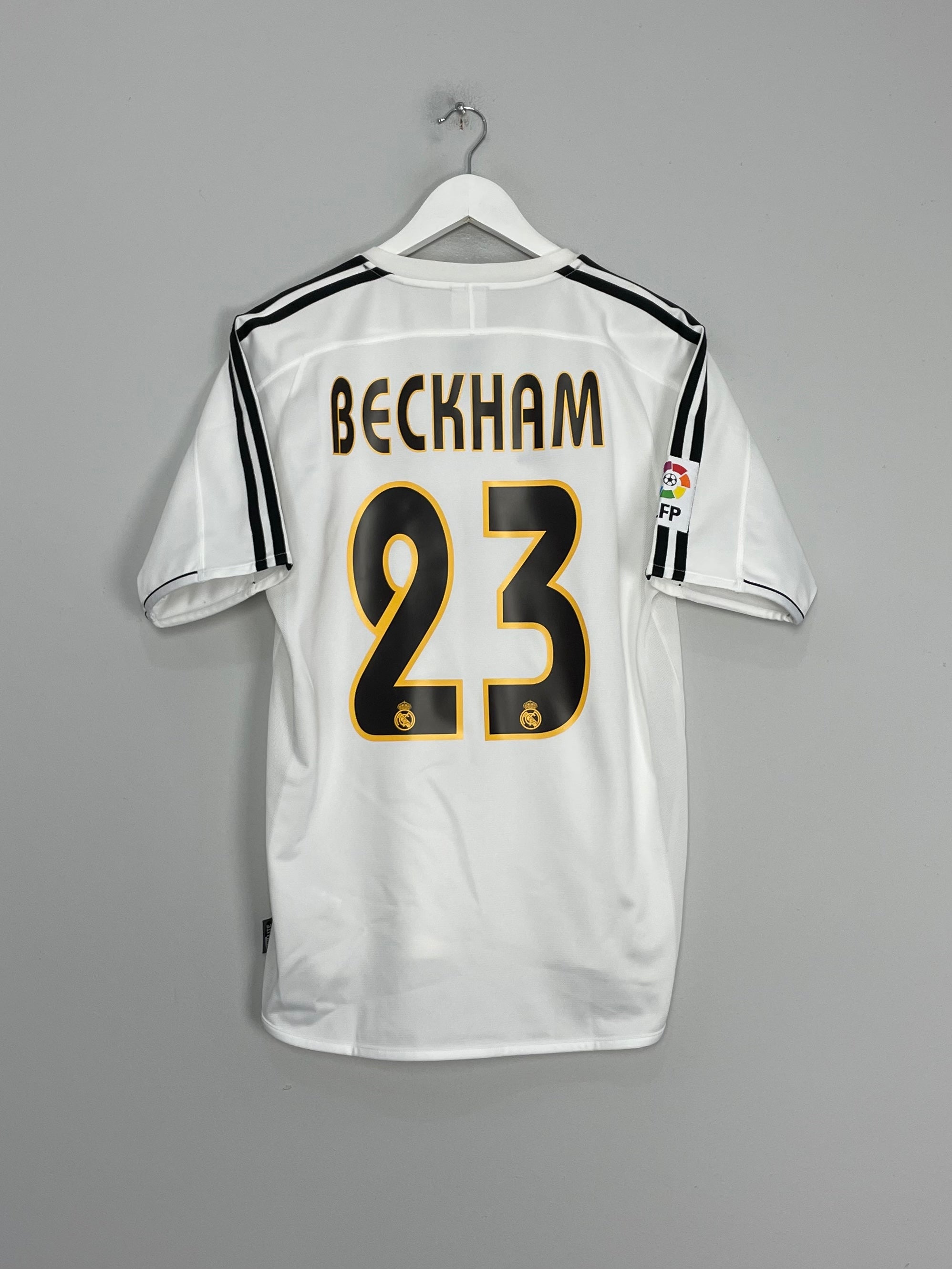 2004/05 REAL MADRID BECKHAM #23 HOME SHIRT (S) ADIDAS