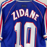 1998/00 FRANCE ZIDANE #10 HOME SHIRT (M) ADIDAS