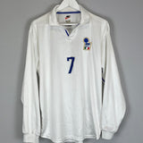 1998/99 ITALY #7 L/S AWAY SHIRT (L) NIKE