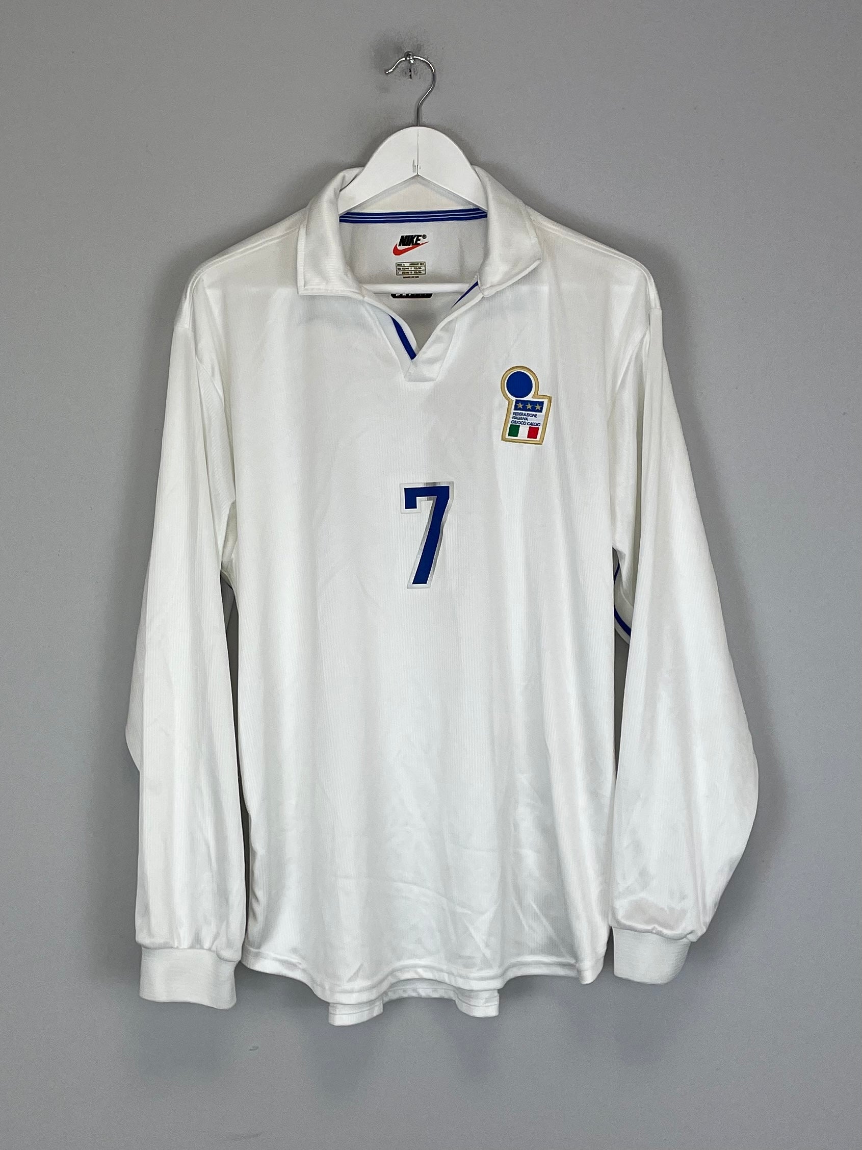 1998/99 ITALY #7 L/S AWAY SHIRT (L) NIKE