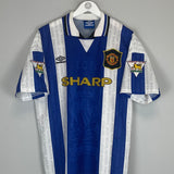 1994/96 MANCHESTER UNITED CANTONA #7 AWAY SHIRT (L) UMBRO