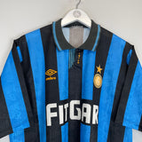 1991/92 INTER MILAN HOME SHIRT (XL) UMBRO