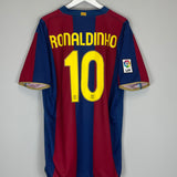 2007/08 BARCELONA RONALDINHO #10 HOME SHIRT (XL) NIKE