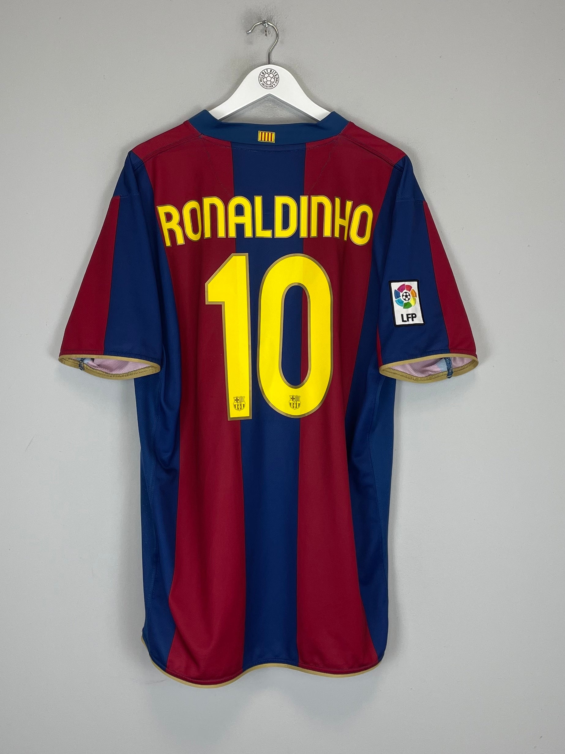 2007/08 BARCELONA RONALDINHO #10 HOME SHIRT (XL) NIKE