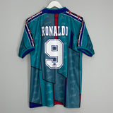 1995/97 BARCELONA RONALDO #9 AWAY SHIRT (S) KAPPA