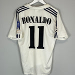 2002/03 REAL MADRID RONALDO #11 C/L HOME SHIRT (M) ADIDAS