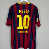 2013/14 BARCELONA MESSI #10 HOME SHIRT (XL) NIKE