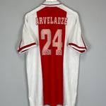 1996/97 AJAX ARVELADZE #24 HOME SHIRT (XL) UMBRO