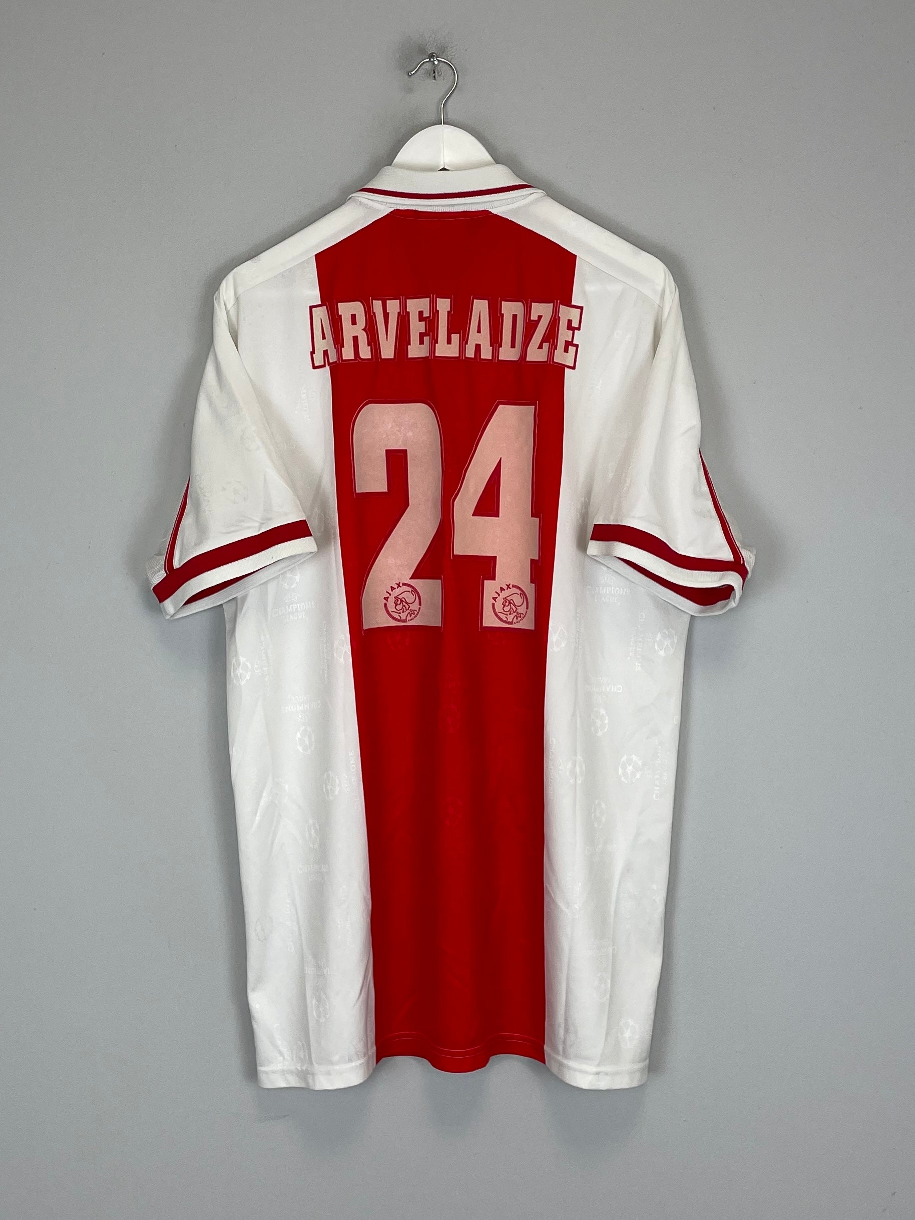 1996/97 AJAX ARVELADZE #24 HOME SHIRT (XL) UMBRO