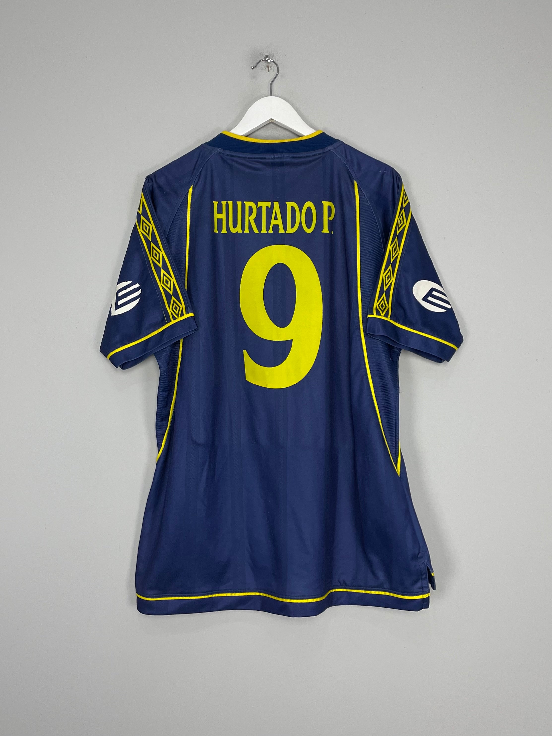 2000/01 LDU QUITO HURTADO #9 AWAY SHIRT (XL) UMBRO