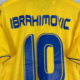 2004/05 SWEDEN IBRAHIMOVIC #10 HOME SHIRT (XL) UMBRO