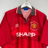 1994/96 MANCHESTER UNITED CANTONA #7 HOME SHIRT (XL) UMBRO