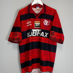 1995/96 FLAMENGO *CENTENARY* HOME SHIRT (L) UMBRO