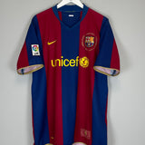 2007/08 BARCELONA RONALDINHO #10 HOME SHIRT (XL) NIKE