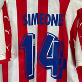 1997/98 ATLETICO MADRID SIMEONE #14 HOME SHIRT (XL) PUMA