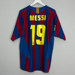 2005/06 BARCELONA MESSI #19 HOME SHIRT (L) NIKE