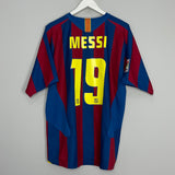 2005/06 BARCELONA MESSI #19 HOME SHIRT (L) NIKE