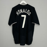 2003/05 MANCHESTER UNITED RONALDO #7 AWAY SHIRT (L) NIKE