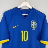 2008/10 BRAZIL RONALDINHO #10 AWAY SHIRT (L) NIKE