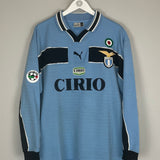 1998/00 LAZIO STANKOVIC #20 L/S HOME SHIRT (L) PUMA