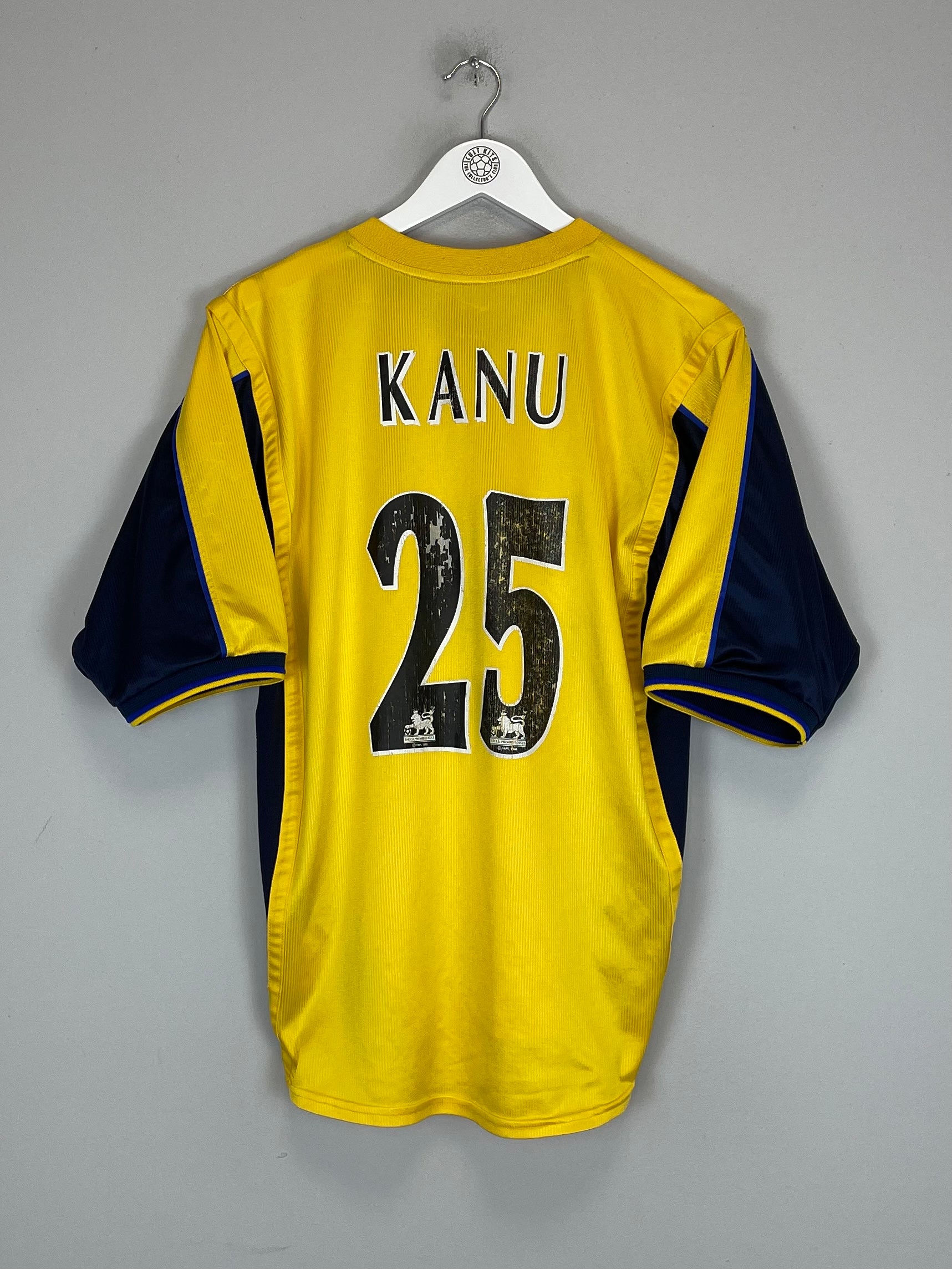 1999/01 ARSENAL KANU #25 AWAY SHIRT (L) NIKE