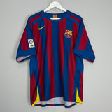 2005/06 BARCELONA MESSI #19 HOME SHIRT (L) NIKE