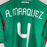 2010/11 MEXICO R.MARQUEZ #4 HOME SHIRT (M) ADIDAS