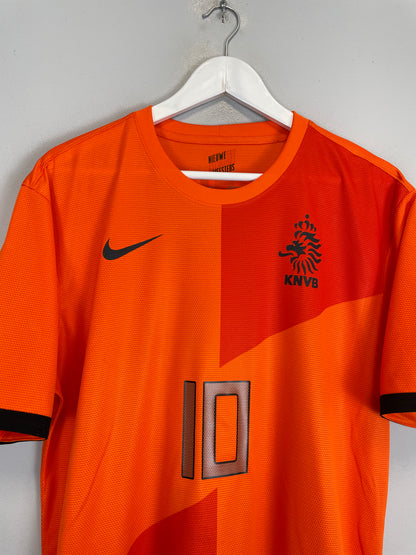 2012/13 NETHERLANDS SNEIJDER #10 HOME SHIRT (L) NIKE