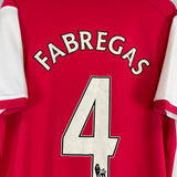 2006/08 ARSENAL FABREGAS #4 HOME SHIRT (XL) NIKE